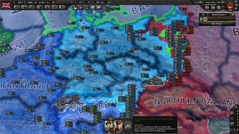 French and British troops advance on Moscow